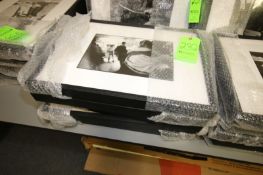 Framed and Matted Photography - Black and White depicting scenes with people, Approx. 23