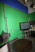 Aluminum Background Paper Rack w/ various background paper and gels
