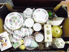 Royal Stafford 'Bird of Paradise' part tea service,