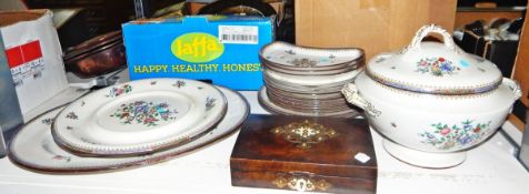 Set of playing cards within a small domed box,