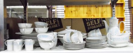 Royal Doulton 'Hampton Court' pattern part dinner and coffee service,