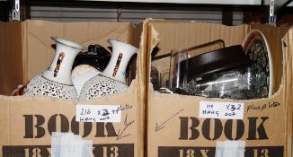 Assorted glassware including decanter, sherries,