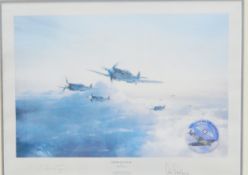 Three WWII commemorative RAF prints to include:- After Robert Taylor 