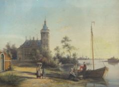 William Raymond Dommersen (1859-1927) Pair oils on canvas 