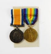 WWI War medal and Victory medal named to 