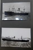 Album of 20th century liner postcards and photographs to include 