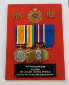 WWI War medal, Victory medal and Meritorius service medal named to 