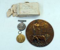 WWI War medal and Victory medal named to 