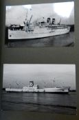 Album of liner postcards and some photographs to include 