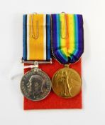 WWI War mdal and Victory medal named to 