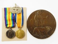 WWI War medal and Victory medal named to 