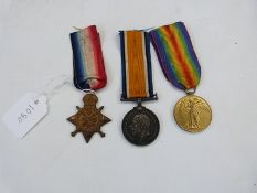 WWI War medal and Victory medal named to 