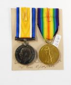 WWI War medal and Victory medal named to 