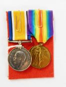 WWI War medal and Victory medal named to 