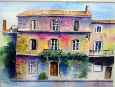 Valerie Wood (20th century school) Oil on canvas Landscape with church,