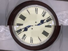 Victorian circular wall clock,