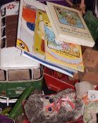 Various vintage wooden and other toys (damaged) (1 box)