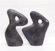 Peter Mogg, resin sculptures of free form,