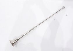 Silver hunting horn, marked J.