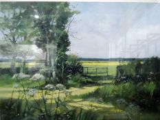 Limited edition print Norman Battershill, no 88/1000, signed in pencil in margin, A Sussex Lane,