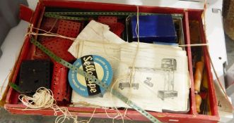 Quantity of Meccano in red part box