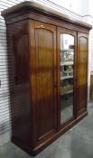 A Victorian three part wardrobe,
