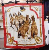 Vintage Hermes silk scarf 