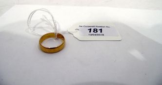 22ct gold wedding band,