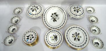Royal Worcester 'Bernina' part dinner service,