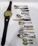 Octo quartz wall clock in the form of a large model wristwatch,