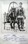 After Chaim Topol Limited edition etching 