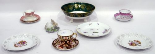 Royal Crown Derby cup and saucer, a Lladro bunny,