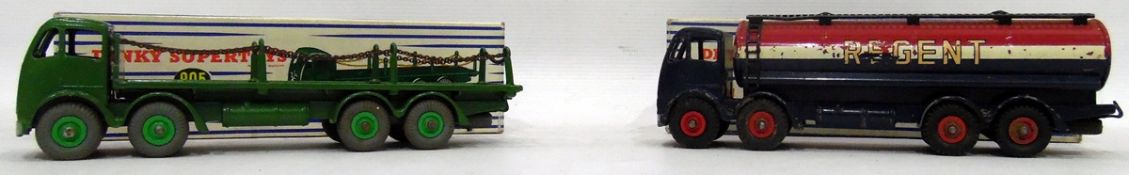 Dinky Supertoys Foden 14 tonne tanker 'Regent, no.942, a Foden flat truck, no.
