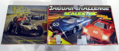 Scalextric Mega Sound racing car set (boxed) and a VIP Raceways remote controlled electric race car