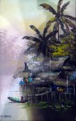 Quantity of modern oils and prints to include a limited edition print of 'Castle Street,
