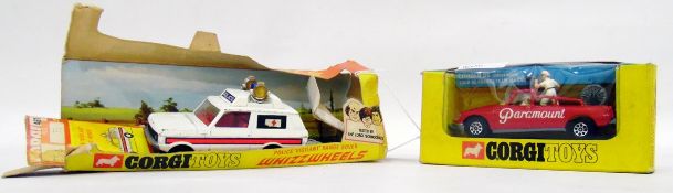 Corgi Toys Tour De France manager's car, no.510 and a Police Vigilant Range Rover, no.