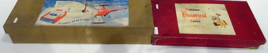 Electric flying helicopter, an atomic rocket rifle,