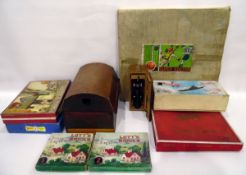 Fretwork outfit, Triang building set, a Bayko building set, a remote control helicopter,