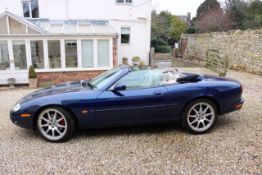 Jaguar XK8R 4-litre convertible 4.0 Auto 2000 Presented in pacific metallic blue.