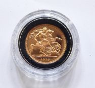 ERII gold sovereign 1979,