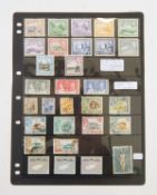 Large collection of stamps, all on A4 cards and sheets, plus postcard sized black cards,