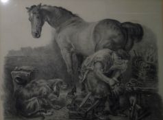 Blanche Needham (after Edwin Henry Landseer) Pencil drawing and wash 