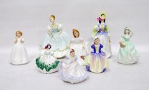 Royal Doulton figure 'First Dance' HN2803, a Royal Doulton figure 'Clare' HN2793,