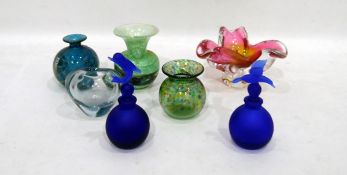 Holmegaard glass heart-shaped miniature vase, marked to base 'No.