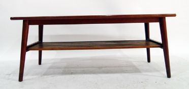 1950's/60's rectangular shaped-top coffee table with under-tier,