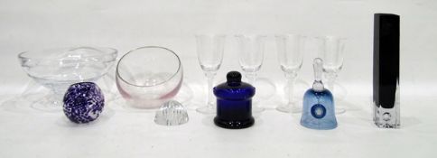 Glass Concorde paperweight,