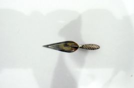 Victorian silver trowel-shaped bookmark, makers Levi & Salaman, Chester,