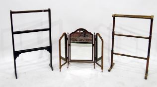 Old mahogany towel rail,