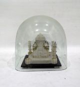 Alabaster Tah Mahal (damaged) under a glass dome