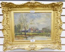 Attributed to Arthur E Davis RBA Oil on board 
